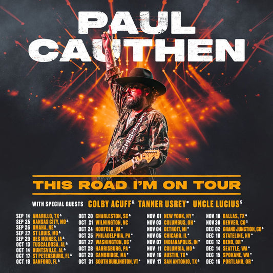 PAUL CAUTHEN ANNOUNCES 33-DATE HEADLINING TOUR